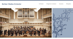 Desktop Screenshot of berliner-sibelius-orchester.de