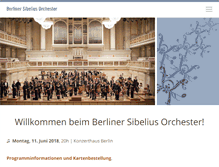 Tablet Screenshot of berliner-sibelius-orchester.de